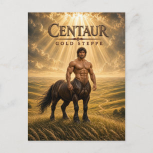 Centaur Goud Steppe Donkere Bioscoop Briefkaart