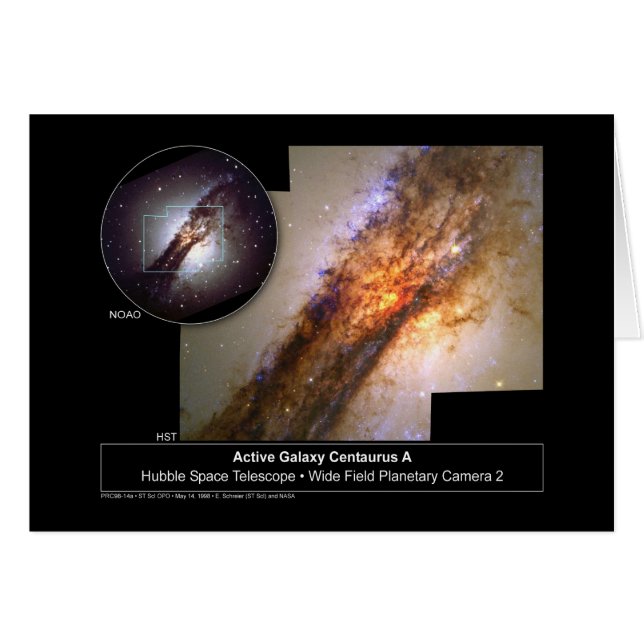 Centaurus A Galaxy Hubble Telescope (Voorkant Horizontaal)