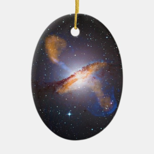 Centaurus A Shows een supermassieve zwarte holte Keramisch Ornament (Voorkant)