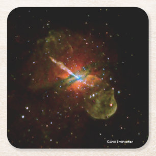 Centaurus A Vierkante Kartonnen Onderzetter