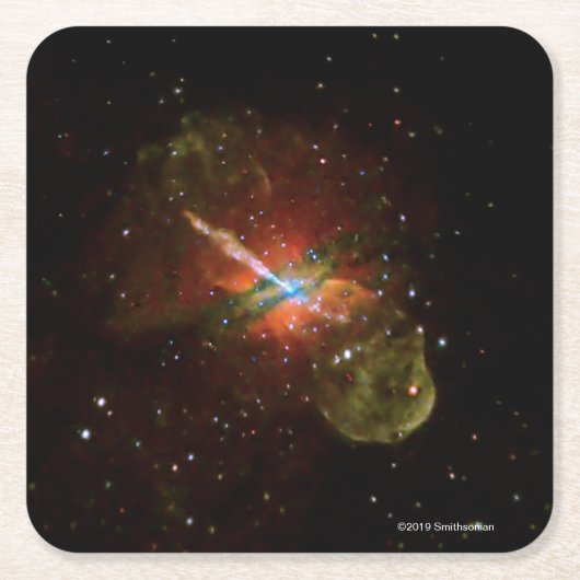 Centaurus A Vierkante Kartonnen Onderzetter (Voorkant)