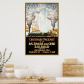 Centenary Pageant Baltimore and Ohio Railroad Poster (Keuken)