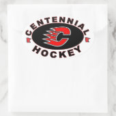 Centennial Hockey Logo Ovale Sticker (Tas)