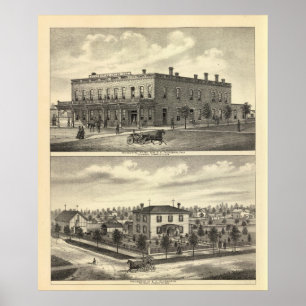 Centennial Hotel, Tecumseh en Neb, Nebraska Poster