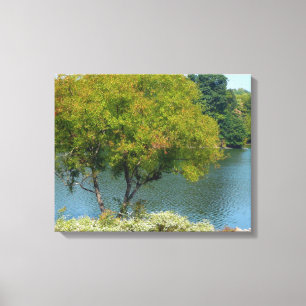 Centennial Lake in Ellicott City Maryland Canvas Afdruk