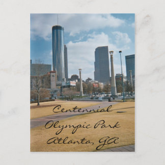 Centennial Park en Downtown Atlanta Briefkaart