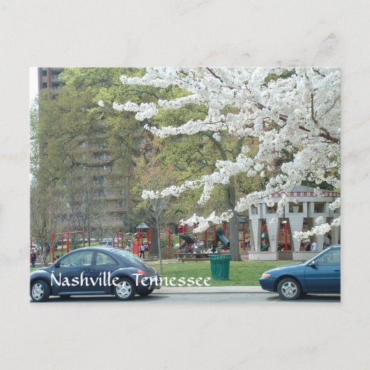 Centennial Park in het voorjaar Briefkaart (Voorkant)