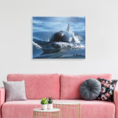 Center for Whale Research - Canvas print (Insitu (Woonkamer))