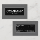 Center Label II - zwart met grijs (Voorkant / Achterkant)