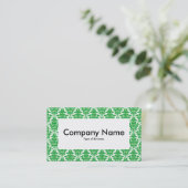 Center Label v4 - Grass Green Damask (Staand voorkant)