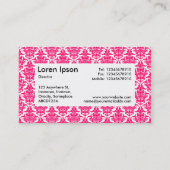 Center Label v4 - Neon Red Damask (Achterkant)
