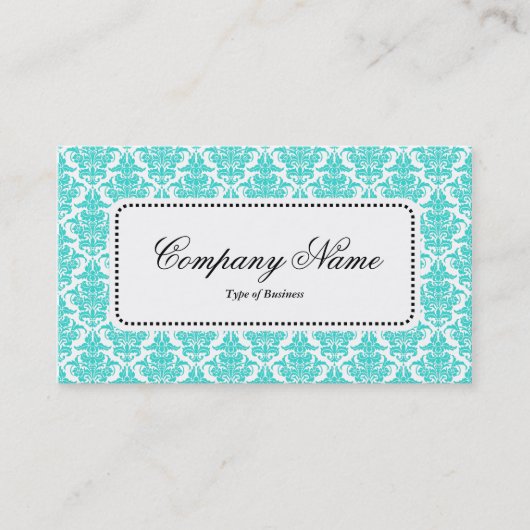 Center Label v5 - Aqua Damask (Voorkant)