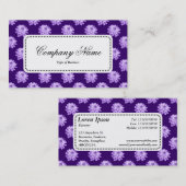 Center Label v5 - Chrysanthemum Pattern Dp Paars (Voorkant / Achterkant)