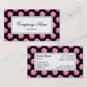 Center Label v5 - Chrysanthemum Pattern op Black (Voorkant / Achterkant)