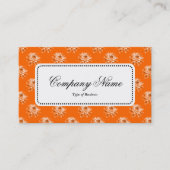 Center Label v5 - Chrysanthemum Pattern Oranje (Voorkant)