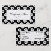 Center Label v5 - Dahlia Patroon B&W (Voorkant / Achterkant)