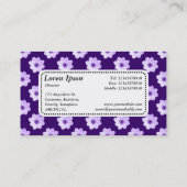 Center Label v5 - Dahlia Pattern Deep Paars (Achterkant)