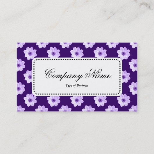 Center Label v5 - Dahlia Pattern Deep Paars (Voorkant)