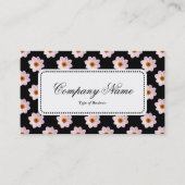 Center Label v5 - Dahlia Pattern op Black (Voorkant)