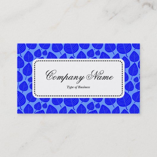 Center Label v5 - Leaf Pattern 02 - Blue Shades (Voorkant)