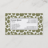 Center Label v5 - Leaf Pattern 02 - Deep Olive (Achterkant)