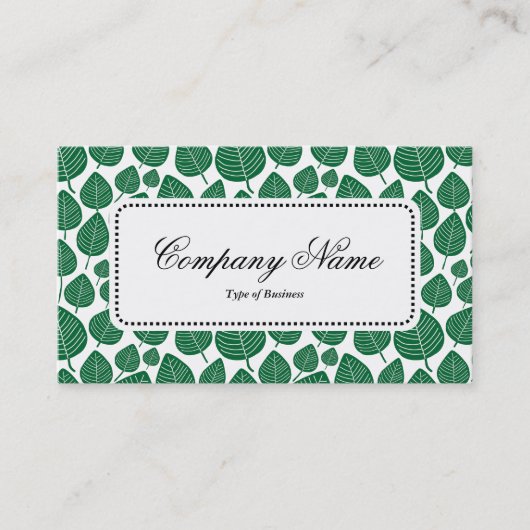 Center Label v5 - Leaf Pattern 02 - Forest Green (Voorkant)