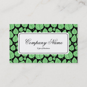 Center Label v5 - Leaf Pattern 02 - Mint Green