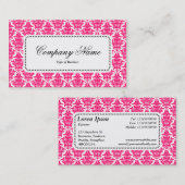 Center Label v5 - Neon Red Damask (Voorkant / Achterkant)