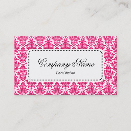 Center Label v5 - Neon Red Damask (Voorkant)