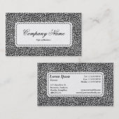 Center Label v5 - Willekeurige spots - Wit op zwar (Voorkant / Achterkant)