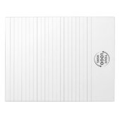 Center Logo Business Aangepaste scheur weg Notitie Notitieblok (Voorkant)