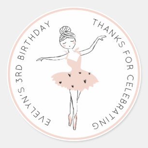 Center Stage Birthday Ronde Sticker