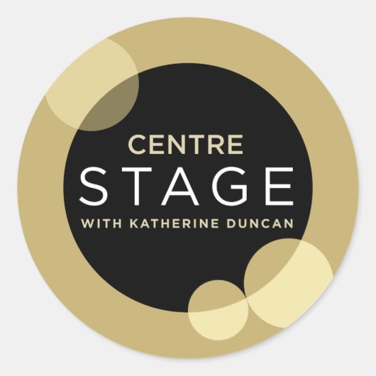 Center Stage Ronde Sticker (Voorkant)