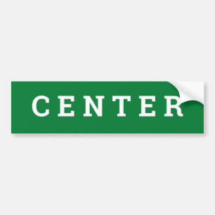 CENTER-teken/sticker/MAGNET Bumpersticker