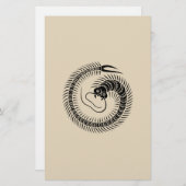Centipede cirkel briefpapier (Voorkant / Achterkant)