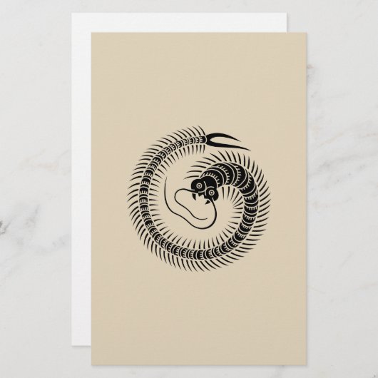 Centipede cirkel briefpapier (Voorkant / Achterkant)