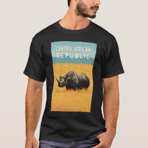 Centraal-Afrikaanse Republiek Illustratie Reiskuns T-shirt