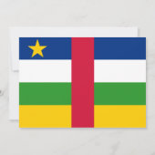 Centraal-Afrikaanse Republiek Vlag bruiloft Kaart (Achterkant)