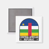 Centraal-Afrikaanse Republiek Vlag embleem noodlij Magneet (Voorkant / Achterkant)