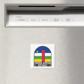 Centraal-Afrikaanse Republiek Vlag embleem noodlij Magneet (Insitu (Vaatwasser))