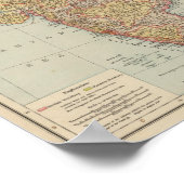 Centraal-Azië, India Poster (Hoek)