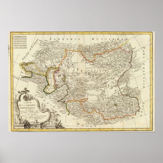 Centraal-Azië Poster (Voorkant)