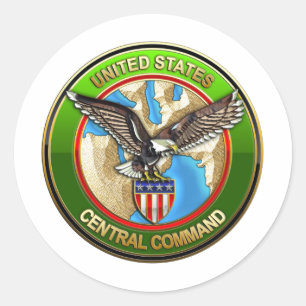 centraal commando van de verenigde staten ronde sticker