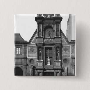 Centraal deel van de belangrijkste � vierkante button 5,1 cm