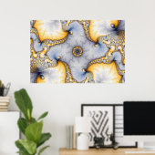 Centraal - Fractal Art Poster (Thuiskantoor)