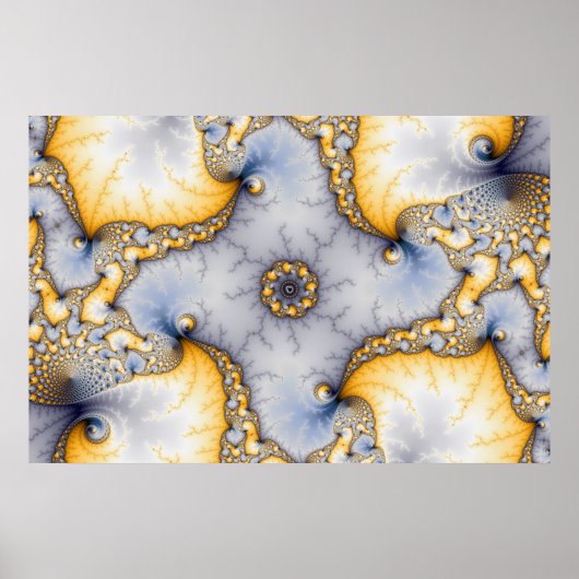 Centraal - Fractal Art Poster (Voorkant)