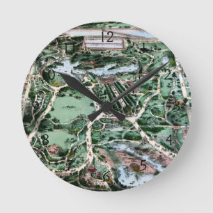 CENTRAAL PARK, 1860 RONDE KLOK