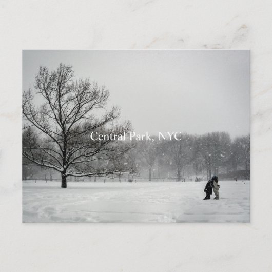 Centraal park, Briefkaart (Voorkant)