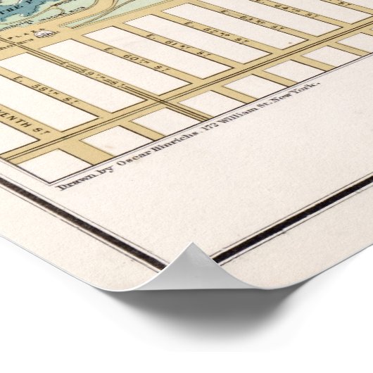 Centraal Park Plan Poster (Hoek)