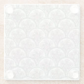 Centraal  patroon glazen onderzetter (Achterkant)